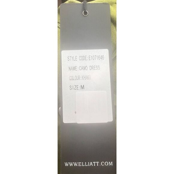 Elliatt Camo Dress in Khaki NWt Size Medium - Picture 8 of 10